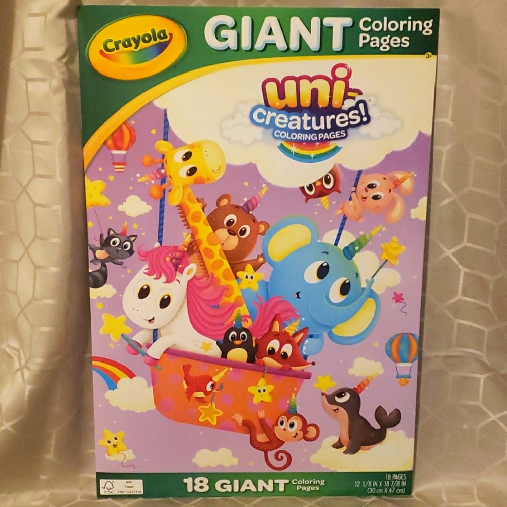 Crayola Giant coloring pages 18 pages in the package NWT